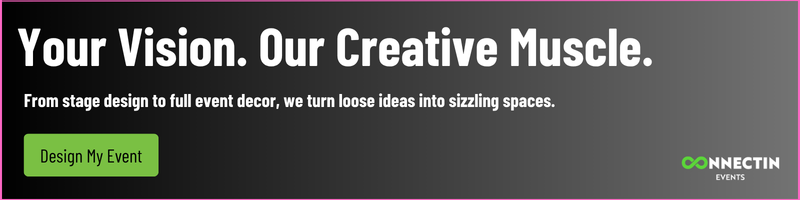 Corporate event decor and design services from ConnectIn Events
