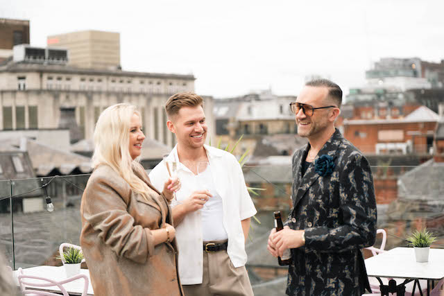 guests outside at a connectin events' private party at one of the city's outdoor event venues